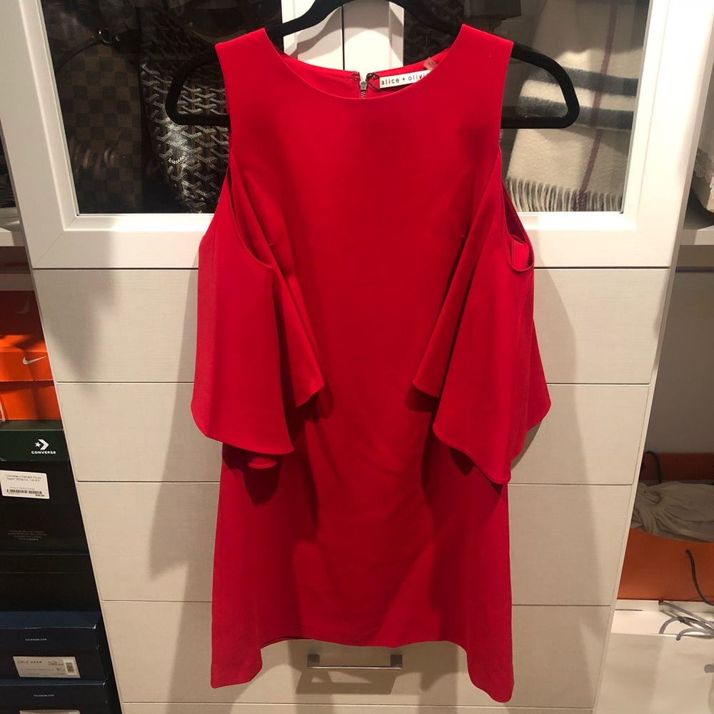 New Auth Alice Olivia Red Dress Size 6 (Small)